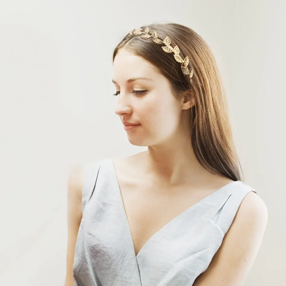 Women Girls Beaded Headbands 10 Pack Pearl Metal Non-Slip Hair Accessories